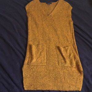 Knit Golden Sweater Dress